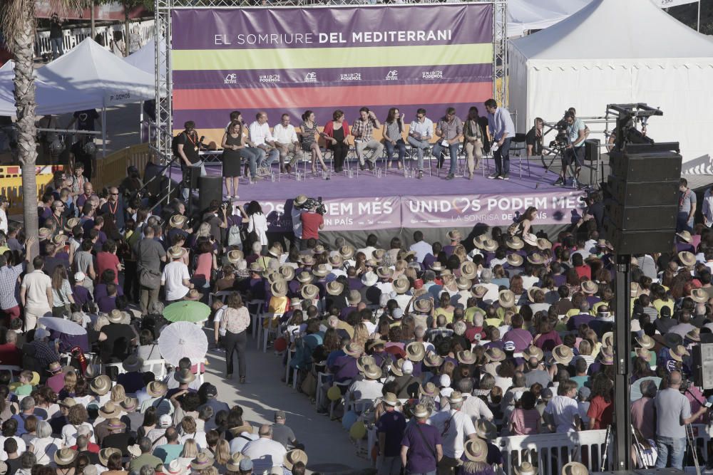 Acto central de Units Podem Més en Palma