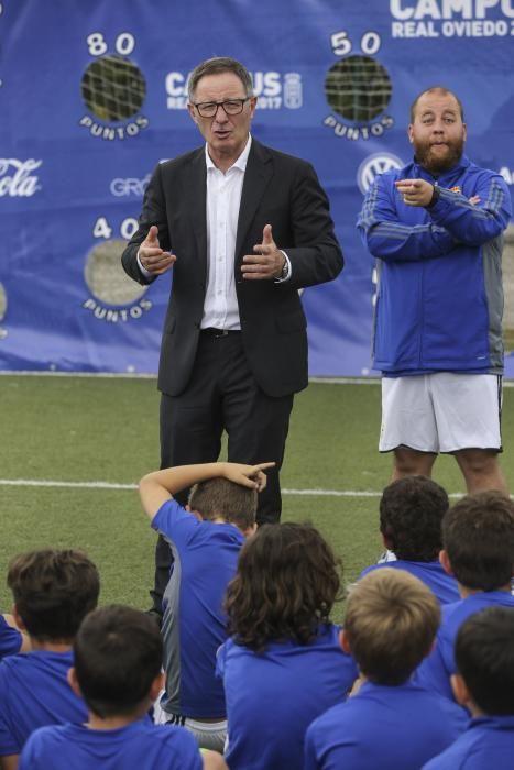 Presentación de Anquela como entrenador del Oviedo