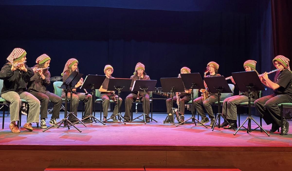 Concerto de Nadal de alumnos do Conservatorio de Música de Carballo.