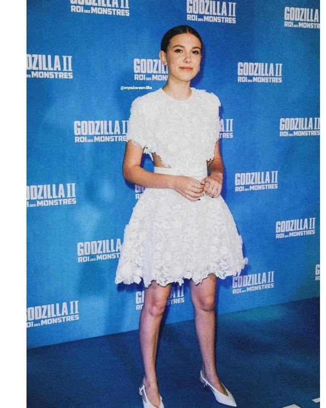 Millie Bobby Brown en la primer de 'Godzilla'