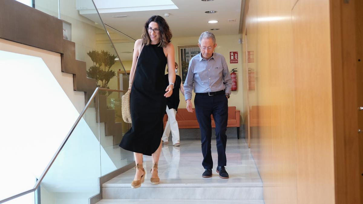 La vicepresidenta de la Generalitat, Aitana Mas, y el Síndic de Greuges, Ángel Luna