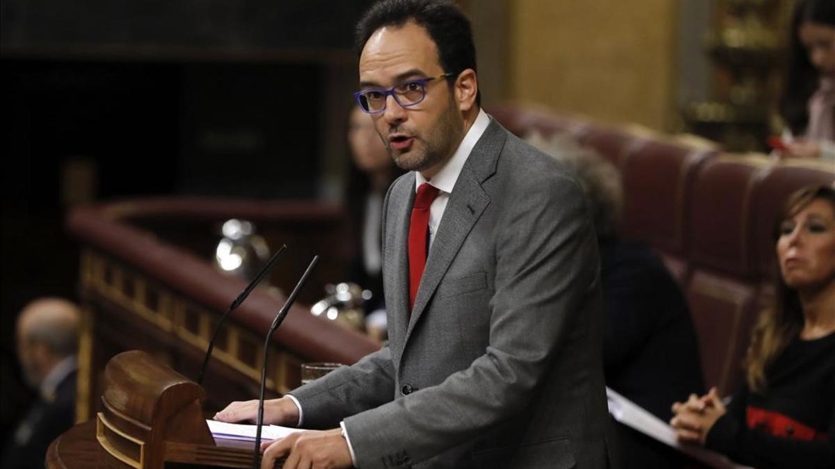 Antonio Hernando interviene en el debate de investidura