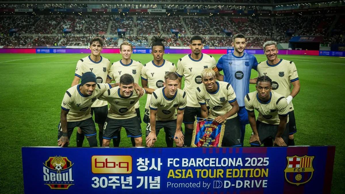 L'equip titular amb Joan García
