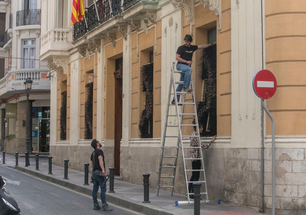 Instalaciones de arquitectura efímera en los museos de Alicante