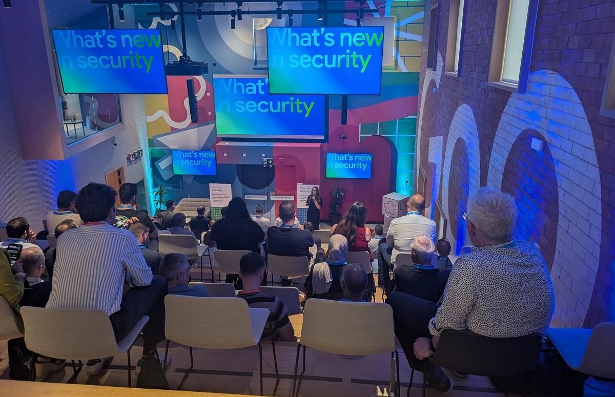 Una imagen del foro EMEA Security Connect 2025, en el Centro de Ciberseguridad de Google en Málaga.