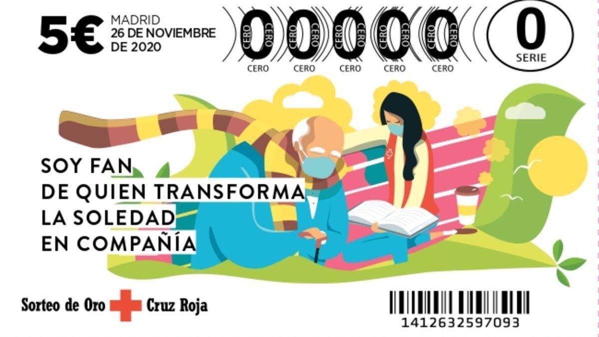 Billete del Sorteo del Oro de la Cruz Roja 2020