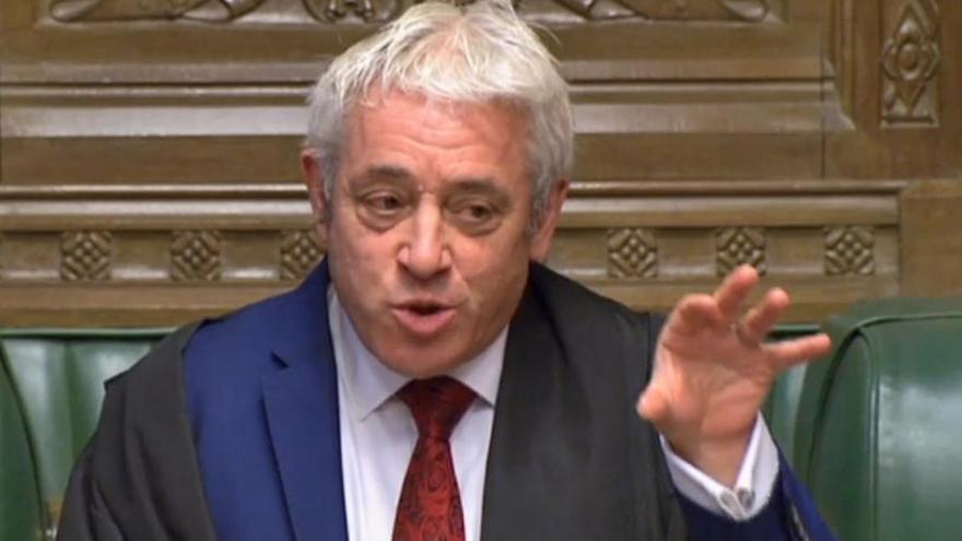 John Bercow, presidente de la Cámara de los Comunes.