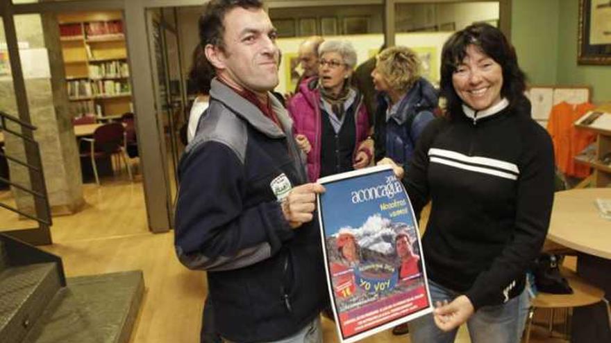 Indalecio Blanco y Rosa Fernández, en la presentación del proyecto.