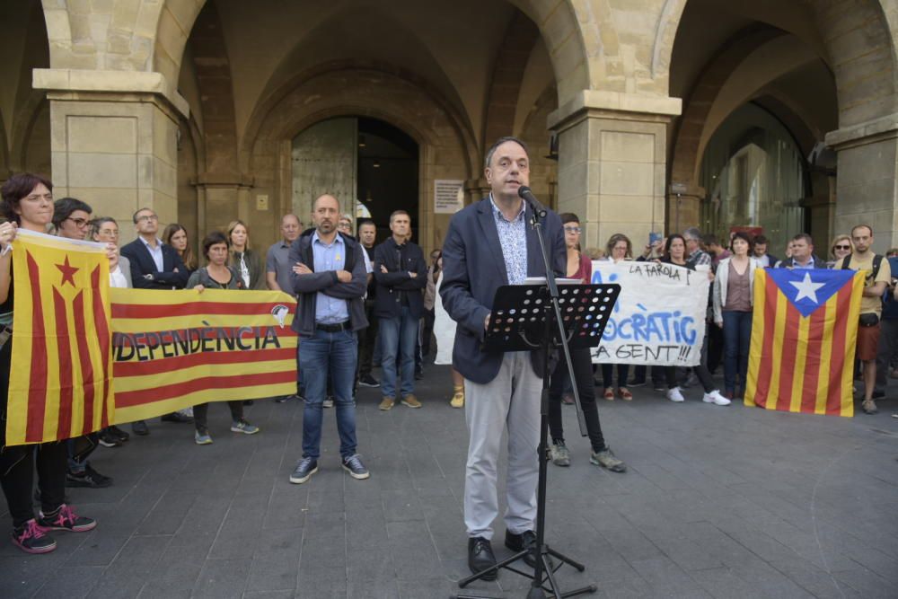 Respostes a la sentència: centenars de persones es manifesten a Manresa contra la sentència