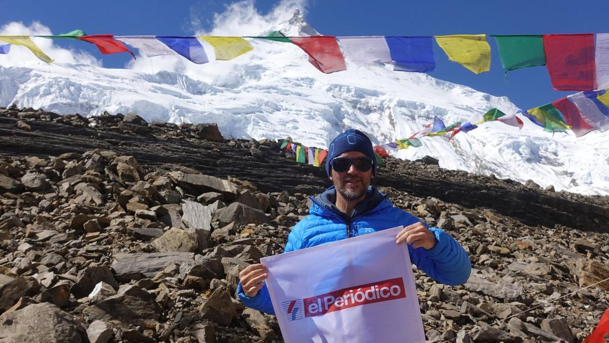 Sergi Mingote durante su expedición en Nepal