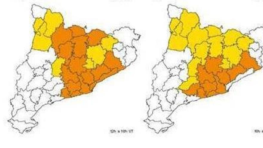 Alerta per nevades a partir dels 400 metres