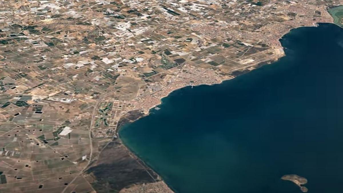 Vista aérea del Mar Menor en 2020.