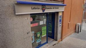 Administración de lotería de Montcada que ha vendido el billete ganador del Sorteo del Millón de Euromillones