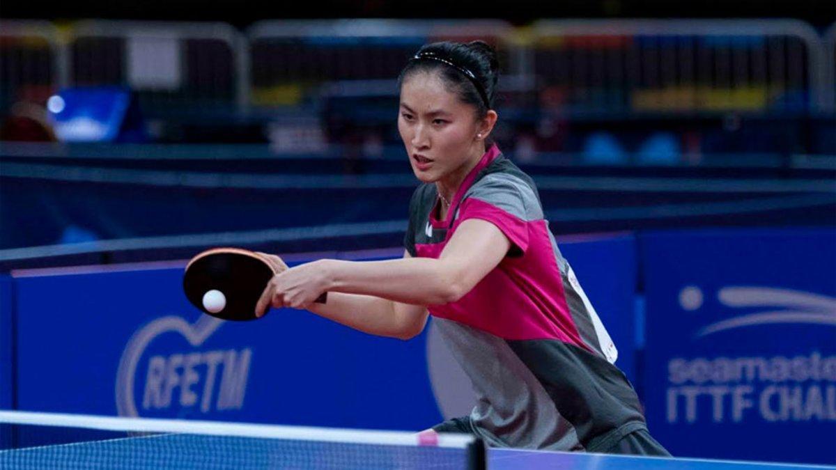 Sofia Xuan Zhang en acción durante los campeonatos estatales celebrados en Guadalajara