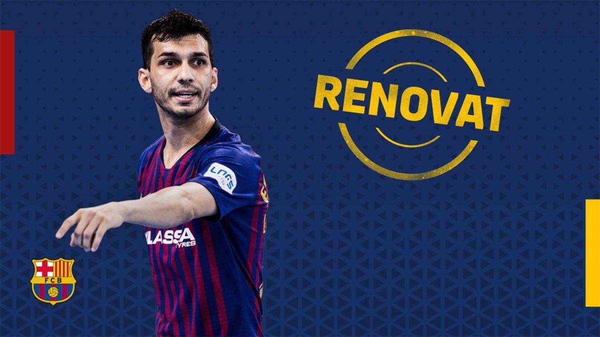 El Barça Lassa de fútbol sala se aseguró la continuidad de Esquerdinha