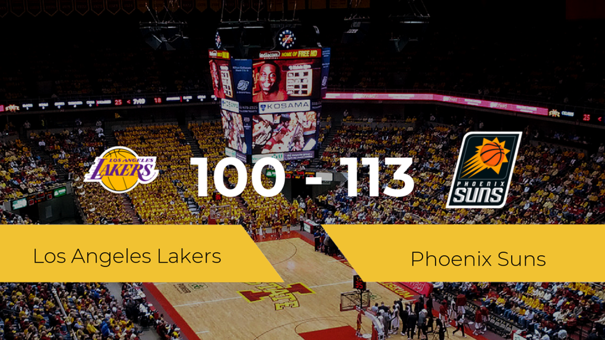 Phoenix Suns se mete en semifinales tras vencer a Los Angeles Lakers por 100-113