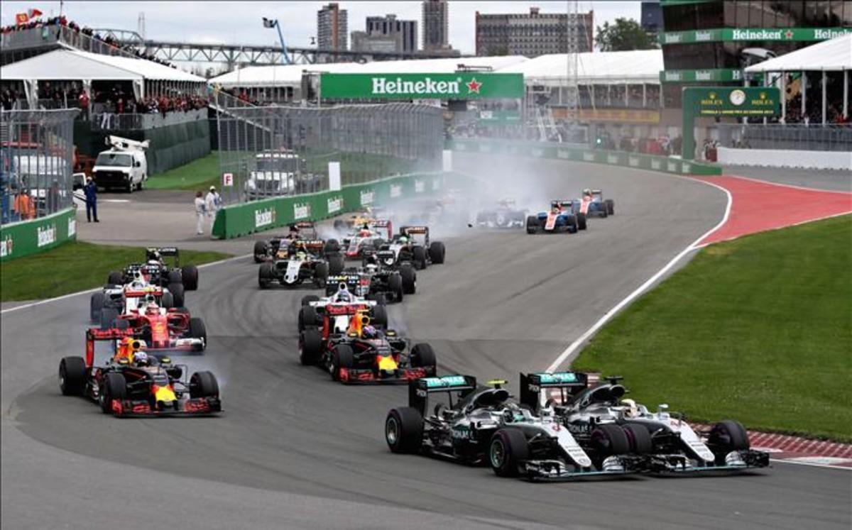 Hamilton gana en Canada