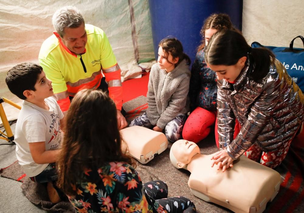 Taller de Transisa con niños en Mercaplana