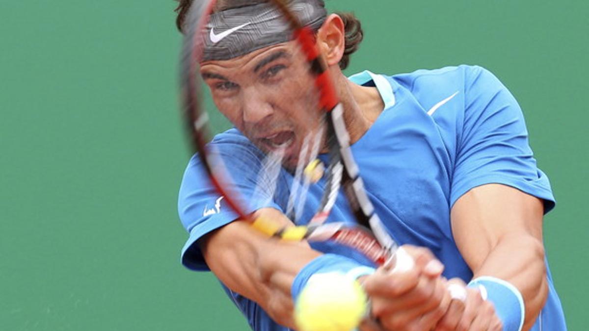 Rafael Nadal, durante un partido del torneo de Montecarlo.