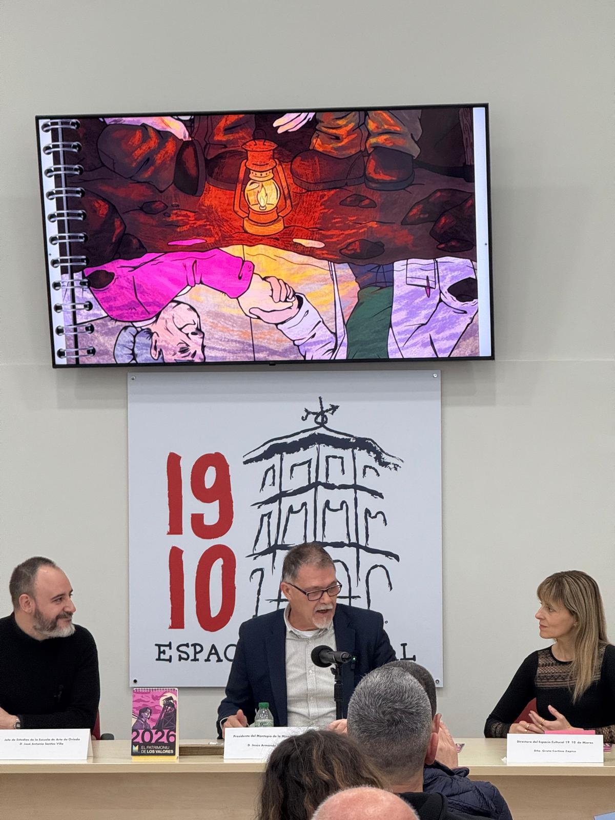 La presentación del calendario.