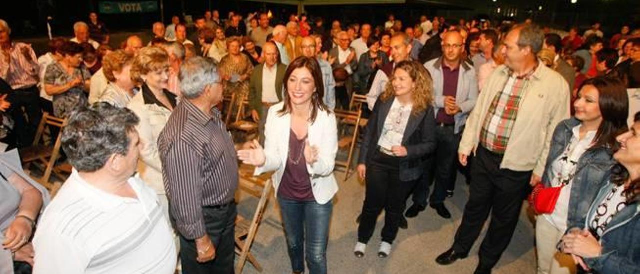 Lorente, el día del mitin en la Plaza del Escorratel.