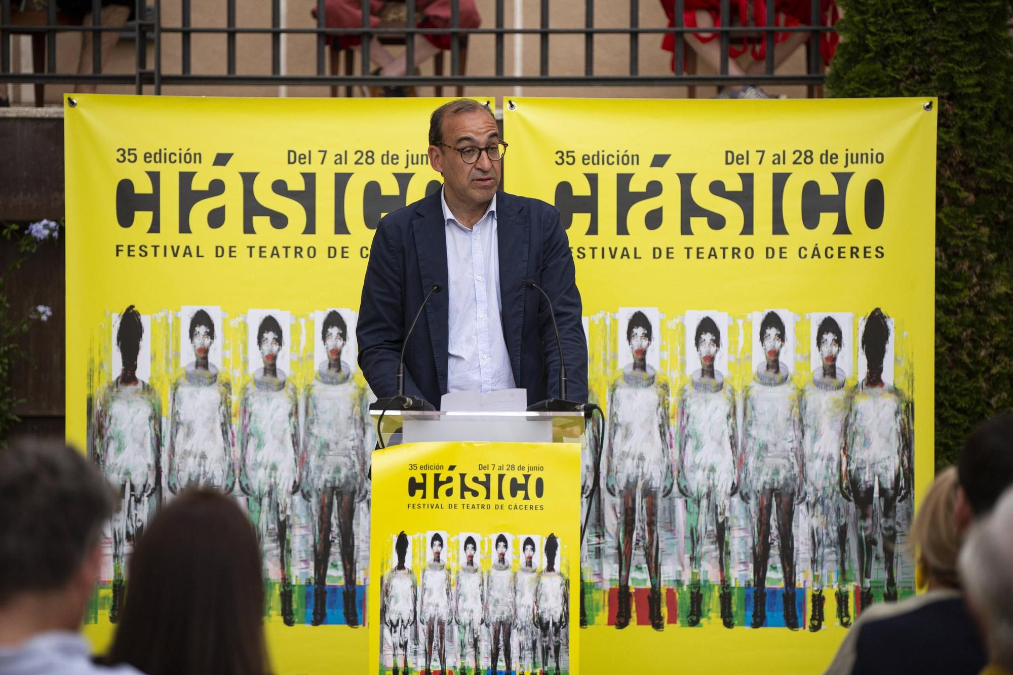 Presentación del festival de teatro clásico de Cáceres, este jueves.