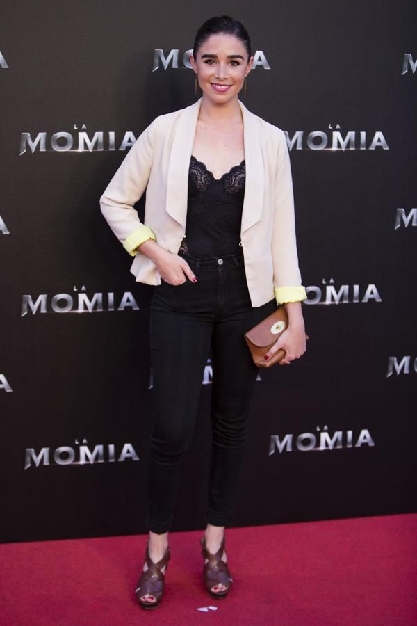 La actriz Candela Serrat en el estreno de "La Momia" en Madrid