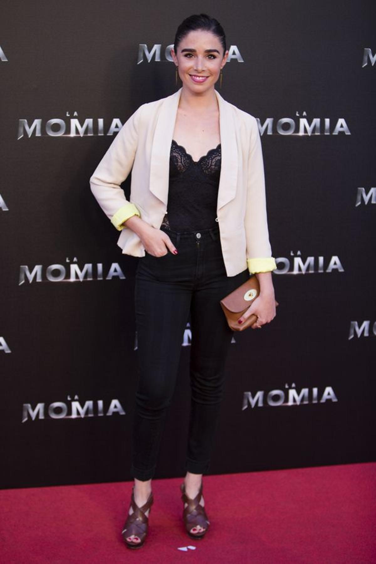 La actriz Candela Serrat en el estreno de &quot;La Momia&quot; en Madrid