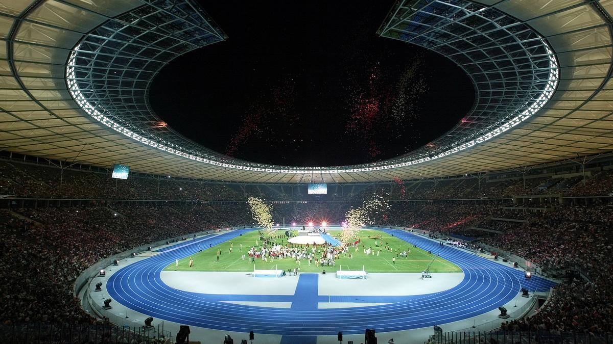 El Olympiastadion de Berlín, estadio que acogerá la final de la Eurocopa