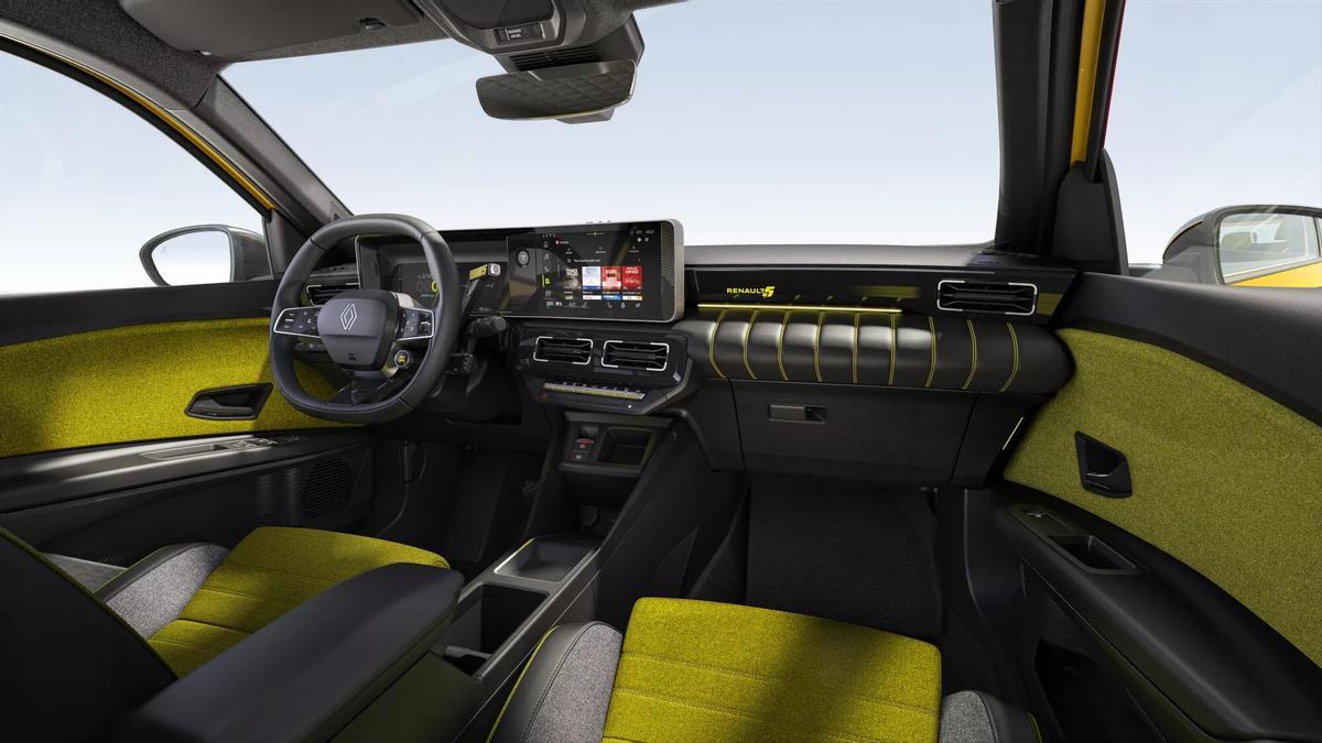 Salpicadero de un Renault 5 E-Tech.