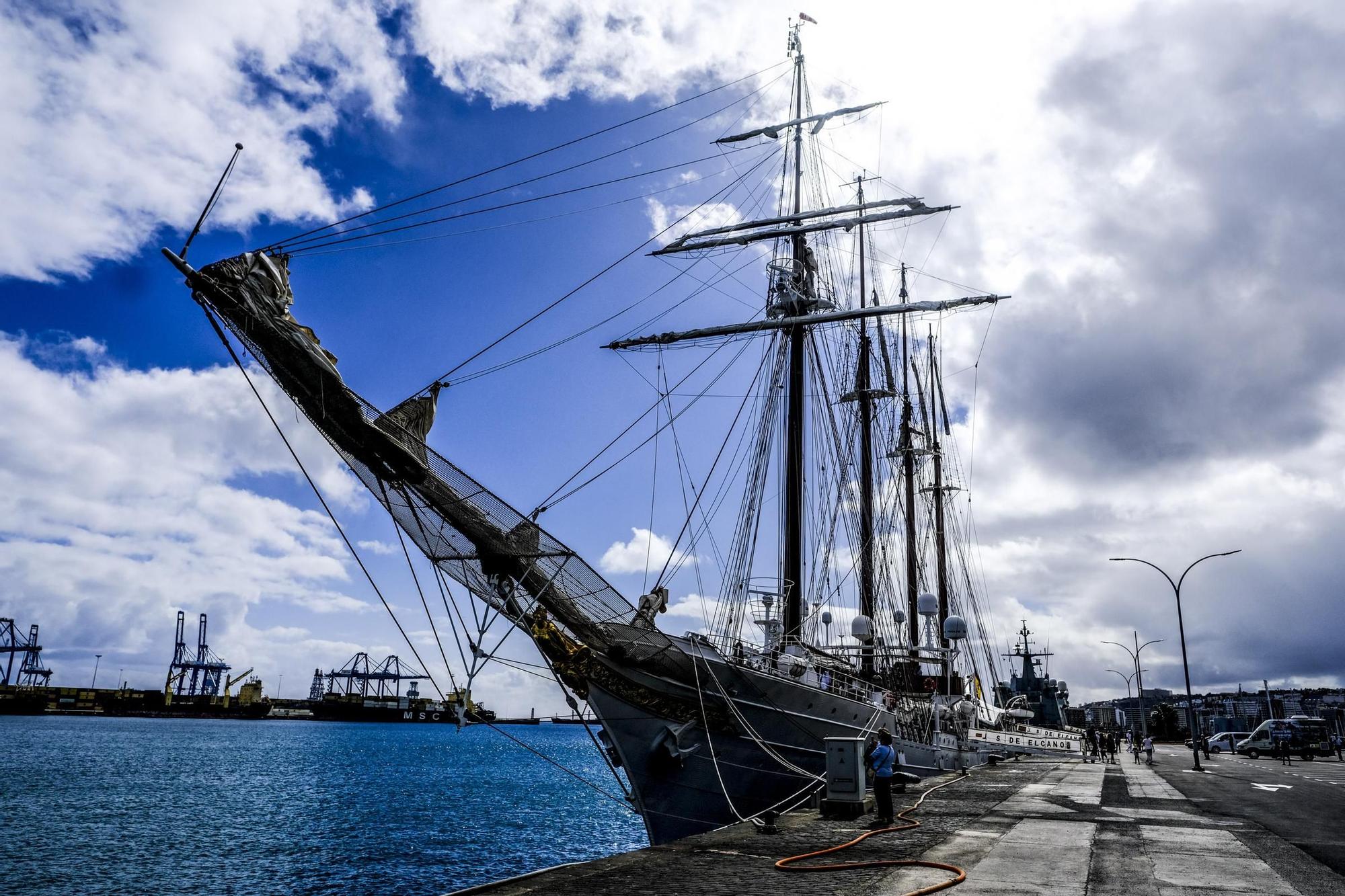 Jornada de puertas abiertas en el buque escuela Juan Sebastián Elcano