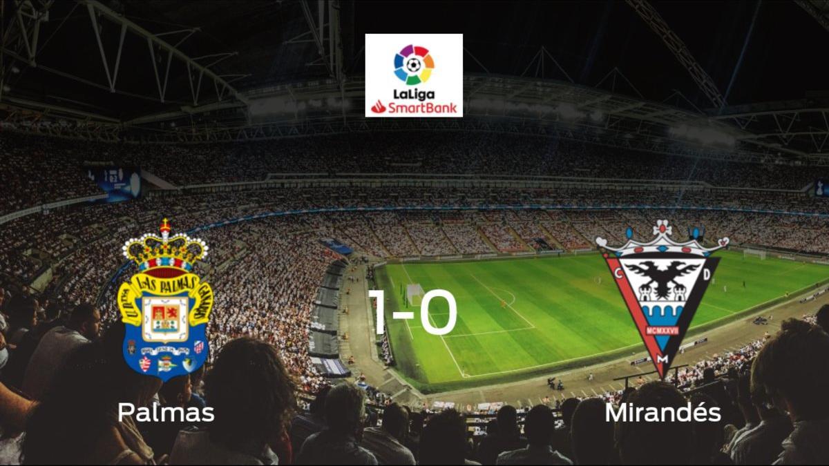 Las Palmas derrota 1-0 al CD Mirandés y se lleva los tres puntos