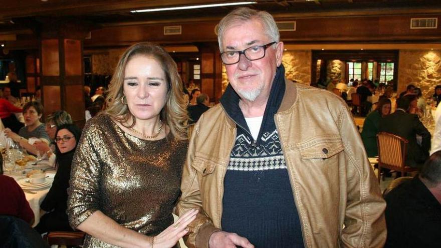 Matilde Gómez y José Antonio Blasco, ayer, en Pruvia.