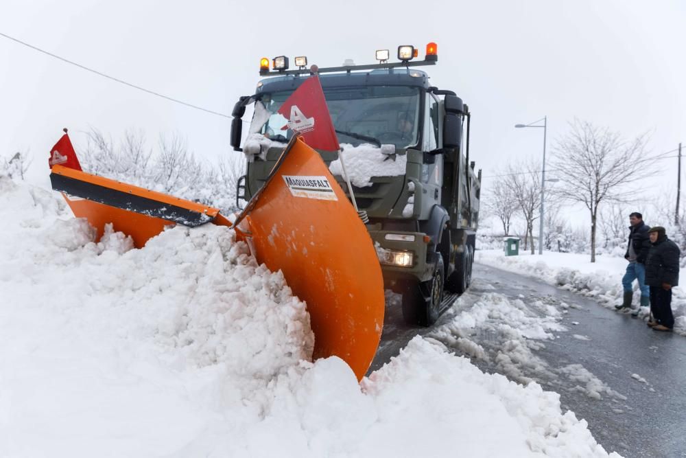 La nieve azota la península