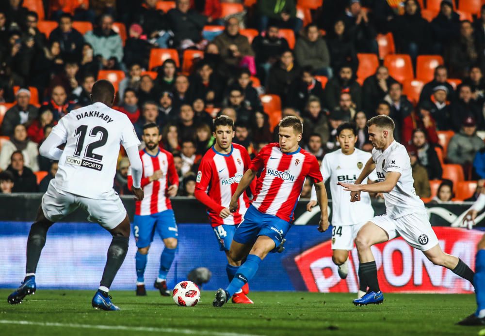 El Valencia - Sporting en imágenes