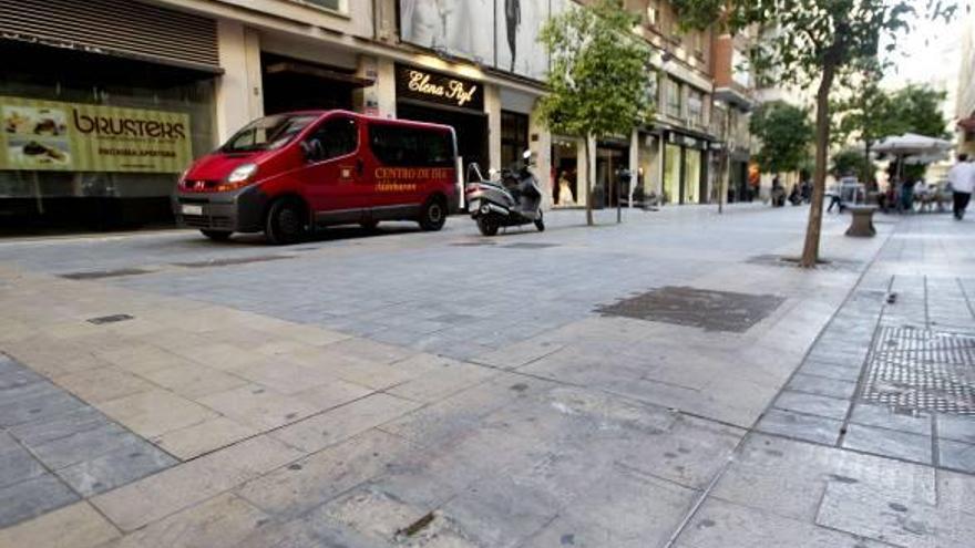 Calle En Sanz, una de las vías peatonales del centro de Valencia.