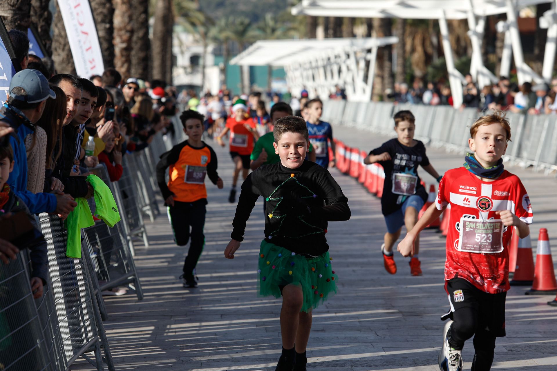 San Silvestre 2022 de niños en Cartagena