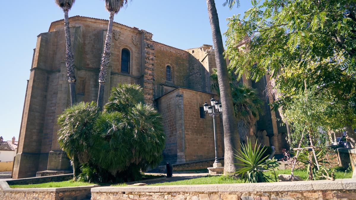 El jardín de la plaza de Santiago que será trasladado.