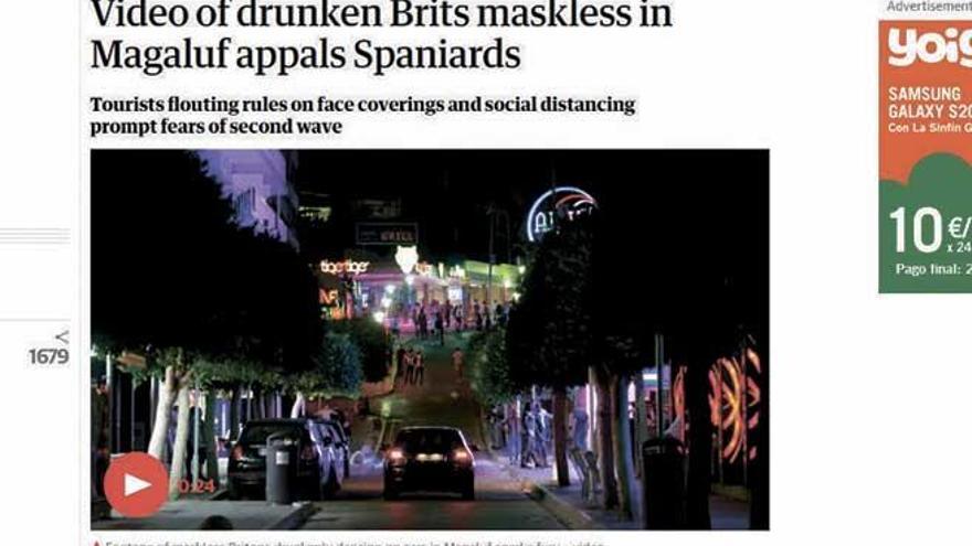 La prensa británica se hace eco de los primeros excesos en Magaluf