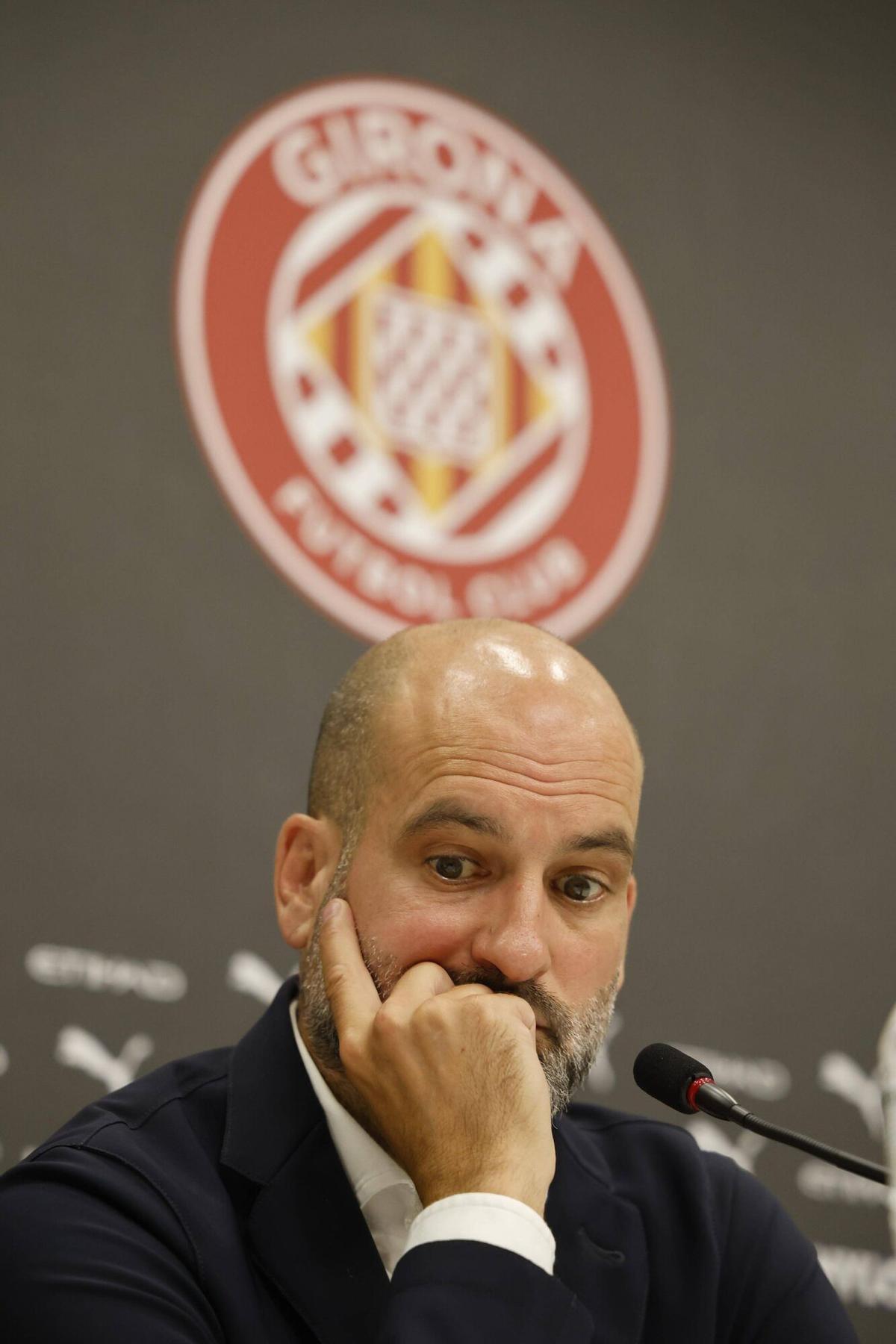 Les imatges de la roda de premsa sobre el descens del Girona Les imatges de la roda de premsa sobre el descens del Girona