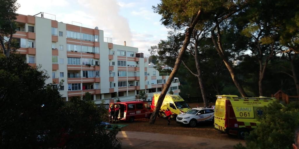 Incendio de una vivienda en la calle Polvorí de Palma