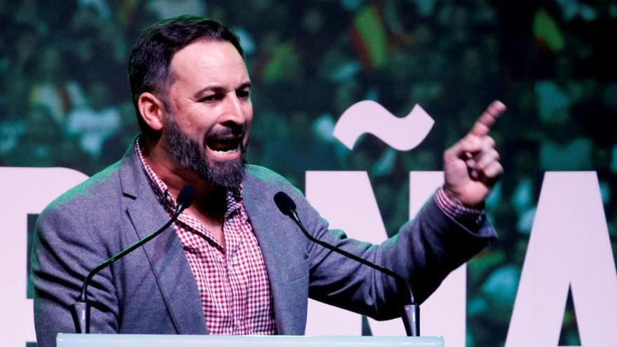 Abascal, durant un acte de la campanya electoral