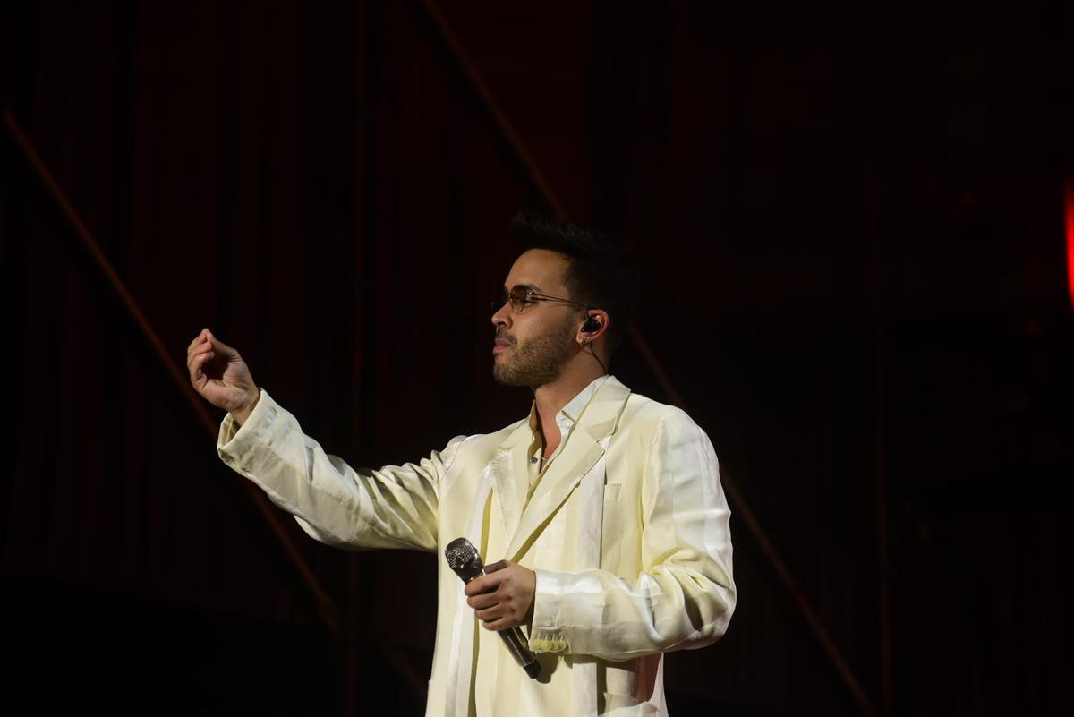 Prince Royce, durante un momento del concierto.