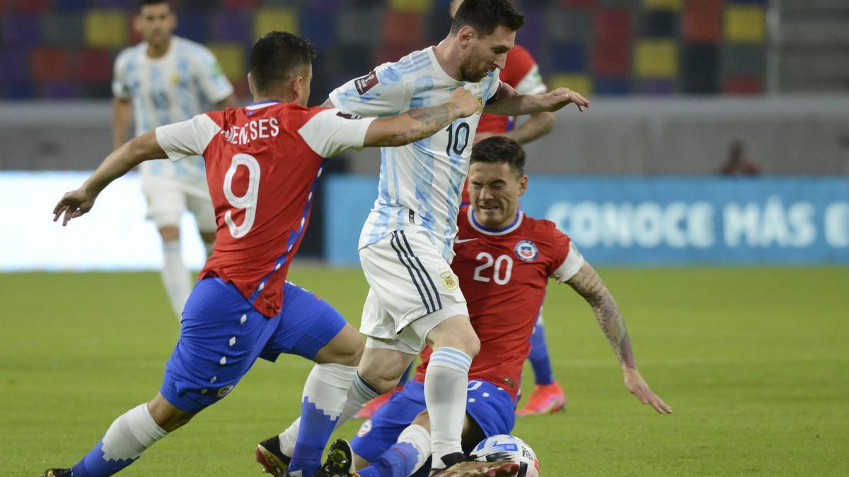 Argentina y Chile no pasaron del empate