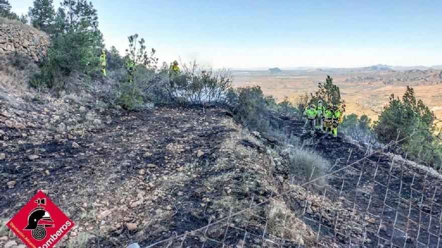 Los bomberos controlan un incendio en las inmediaciones de Cabeçó d&#039;Or