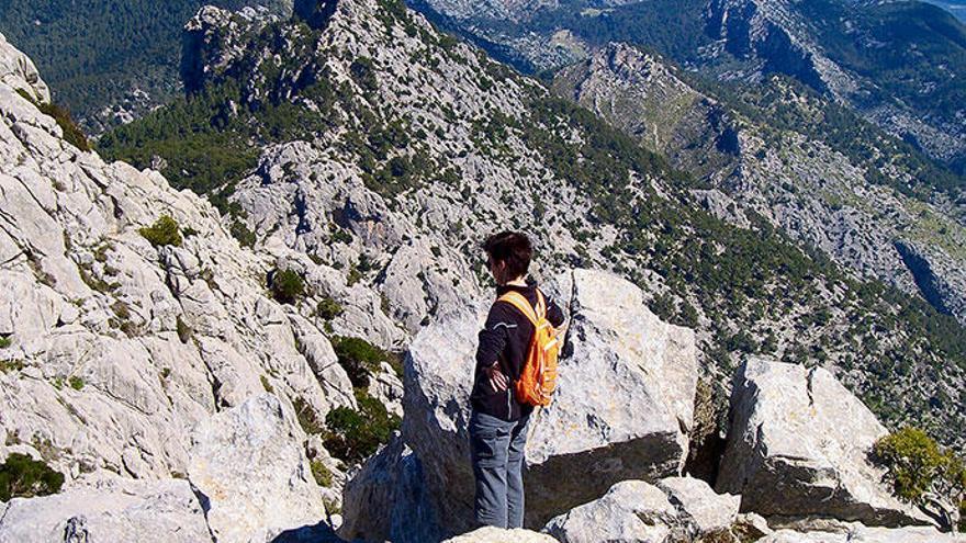 Auf den Gipfelzinnen des Puig de n&#039; Alí herrscht Ruhe pur.