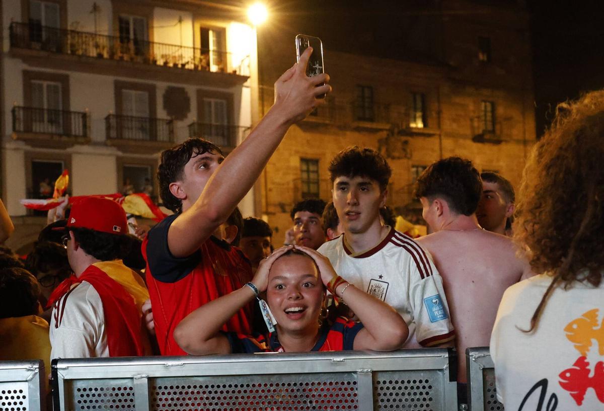 Las celebraciones del Mundial en Avilés, en imágenes