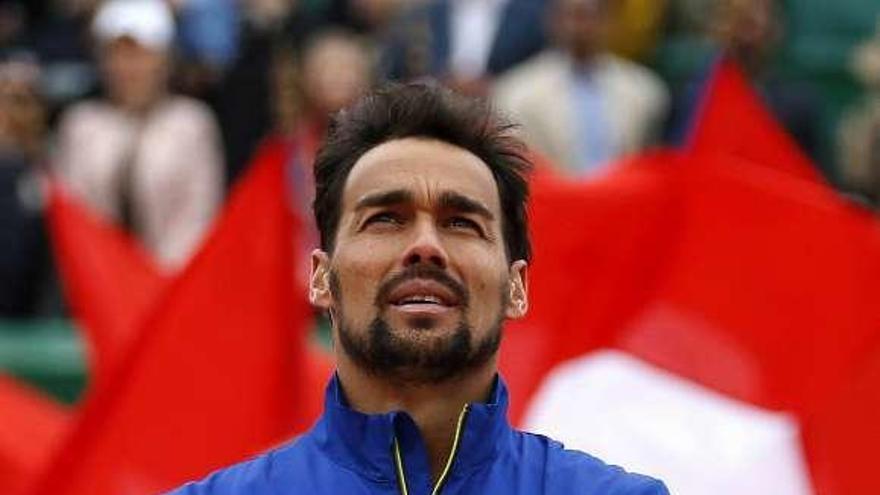 Fognini posa con el trofeo logrado. // Sebastien Nogier