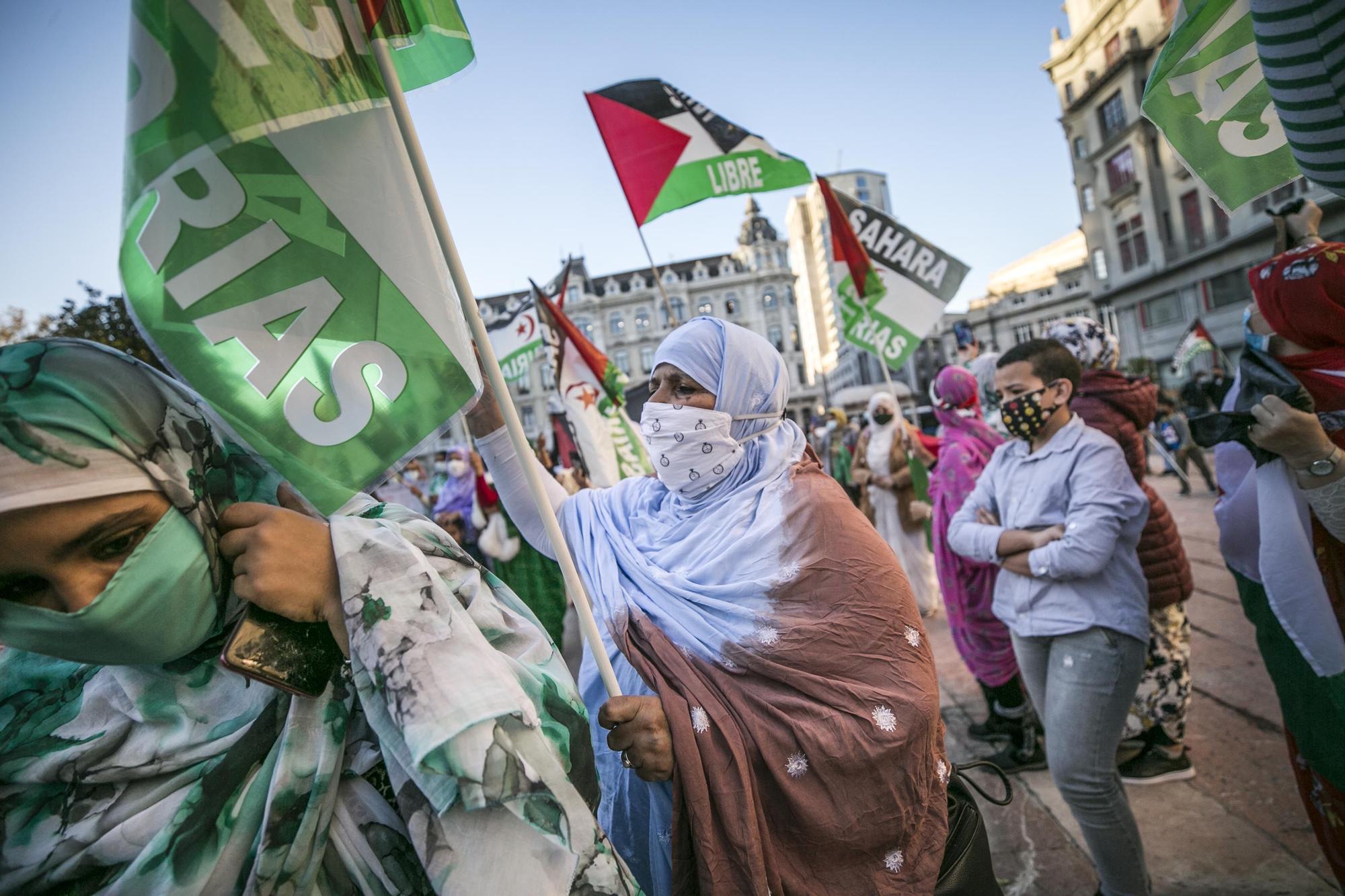 La manifestación saharaui contra la ocupación marroquí, en imágenes