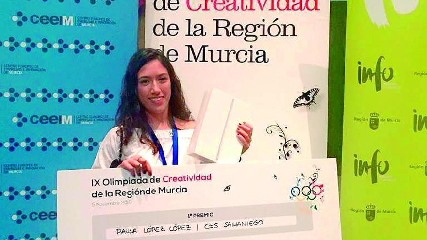 Paula López, la alumna más creativa de la Región